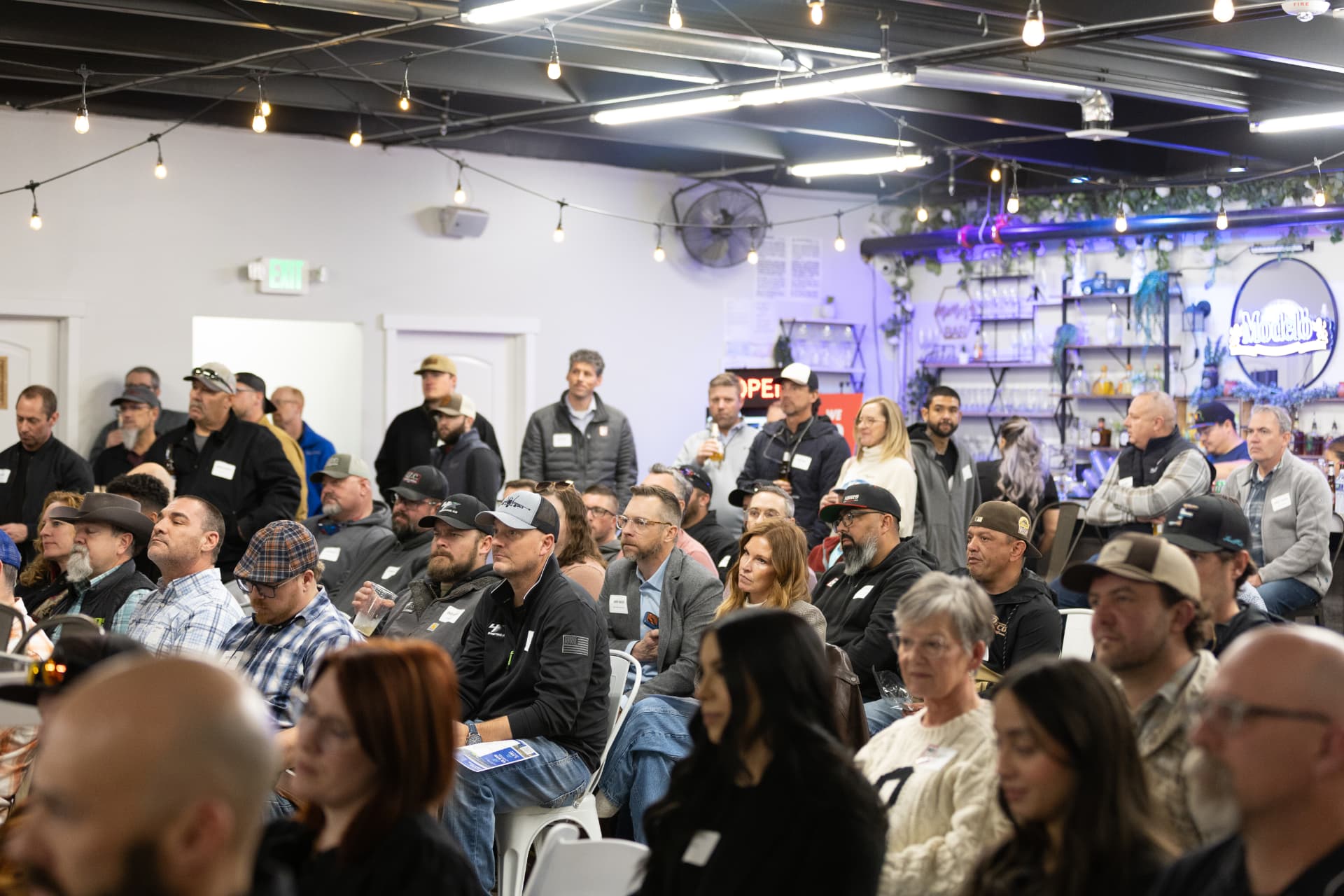 Community event with engaged attendees